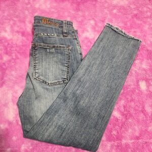 Kut from the Kloth‎ Jeans Women's 2 High Rise Straight Leg Blue Denim Rena